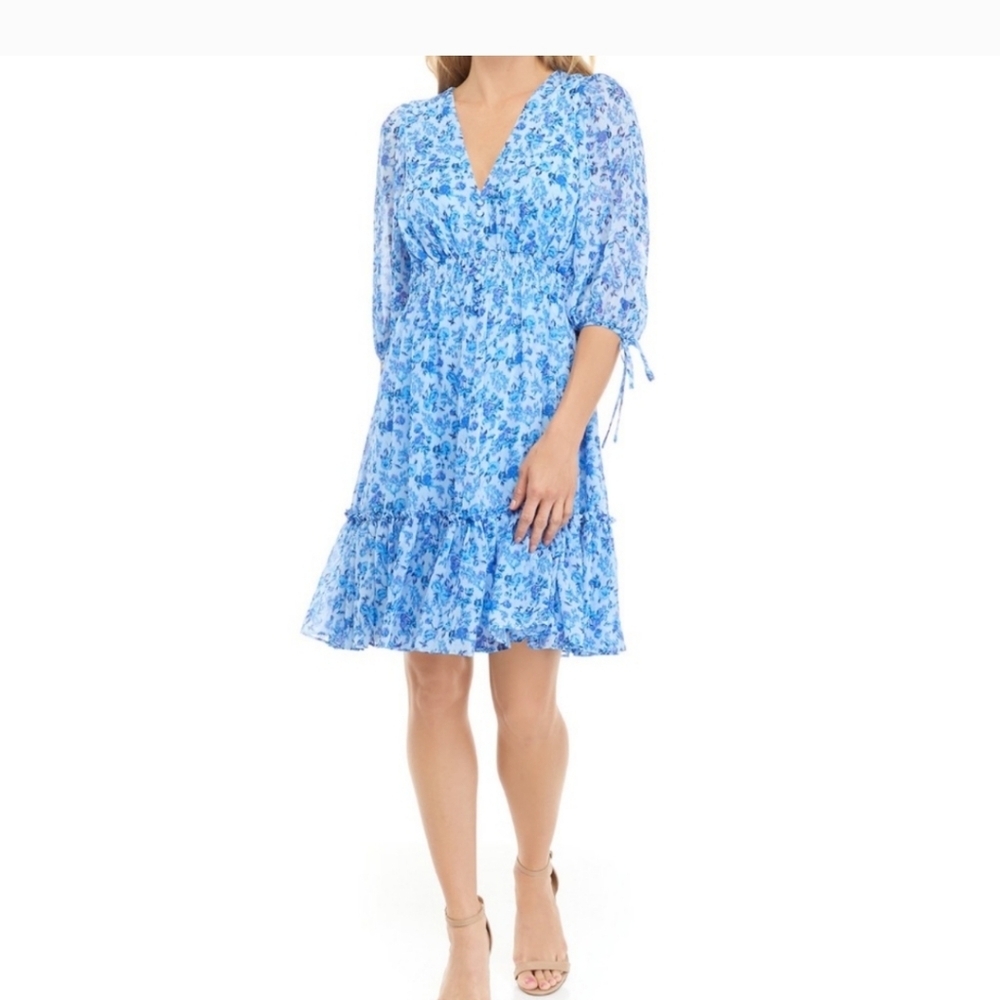 Taylor-blouson sleeve babydoll dress size 16 fully lined new without tags